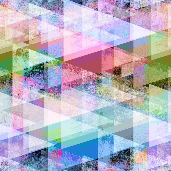 Padrão Geométrico Abstrato Sem Costura Triângulos Multicoloridos — Fotografia de Stock