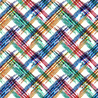 Dikişsiz şık çok renkli ekose tartan .