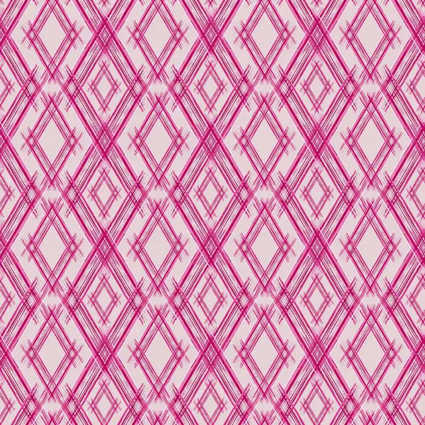 Seamless geometric rhombus pattern on a pink background.