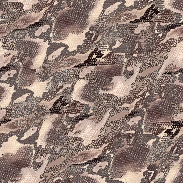 Snake skin seamless pattern with watercolor effect.