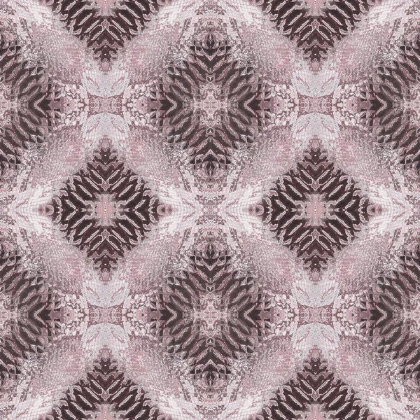 Seamless African pattern. Pink, brown ornament.