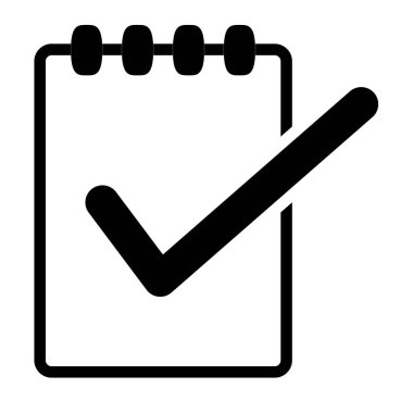 Beyaz arka plan üzerinde izole Yapılacaklar simgesi. web sitesi tasarımı, logo, app, Kullanıcı arabirimi için yapılacaklar listesi sembolü. Yapılacak iş işareti. düz stytle.