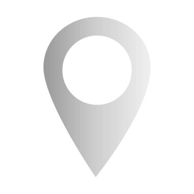 Beyaz arka plan harita noktası simgesi. düz stil. işaretçi işaret. web sitesi tasarımı, logo, app, Kullanıcı arabirimi için işaretle. toplu iğne nokta işareti.