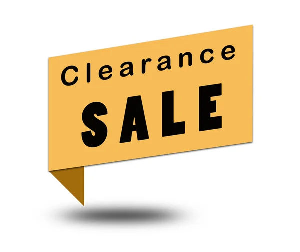 Clearance Sale White Background Clearance Sale Banner — Stock Photo, Image