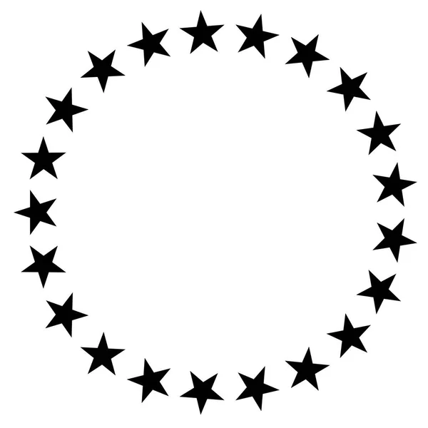 Stars Circle Icon White Background Stars Circle Design Diagram Infographics — Stock Vector