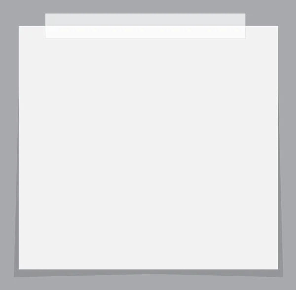 Pegatinas Papel Blanco Icono Con Sombra Sobre Fondo Gris Estilo — Vector de stock