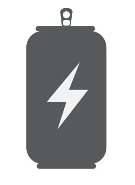 enerji içecek simgesi beyaz zemin üzerine gölge ile. düz stil. enerji içecek işareti web sitesi tasarımı, logo, app, UI, mobil uygulama enerji içecek işareti.