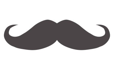 İtalya bıyık simgesi beyaz arka plan üzerinde. düz stil. İtalya bıyık vektör web sitesi, logo, app, Kullanıcı arabirimi için basit Illustration. İtalya bıyık sembolü. düz stil.