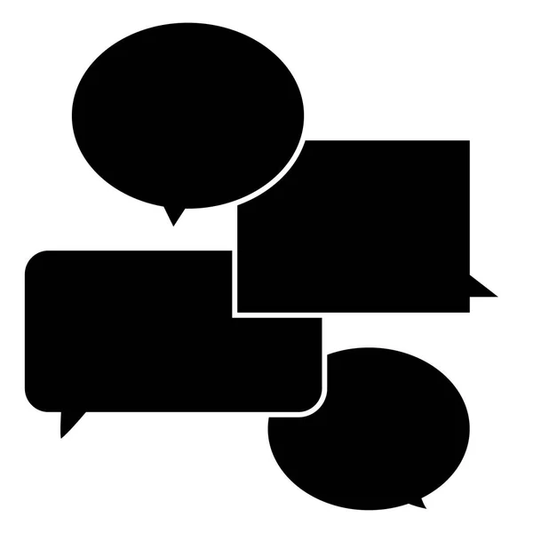 Icono Comunicación Sobre Fondo Blanco Diseño Icono Chat Para Diseño — Vector de stock
