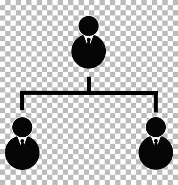 saydam arka plan iş hiyerarşik simgesi. iş h