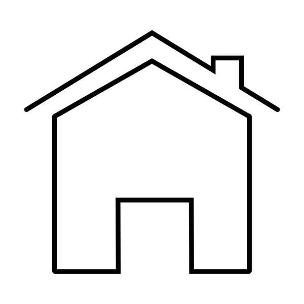 Icono Del Hogar Sobre Fondo Blanco Estilo Plano Icono Inicio — Vector de stock