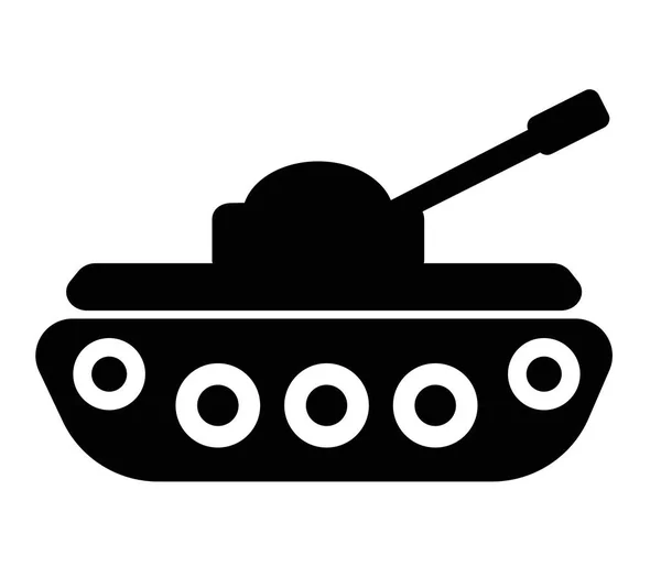 Fylld Tank Super Ikonen Vit Bakgrund Platt Stil Tank Ikon — Stock vektor