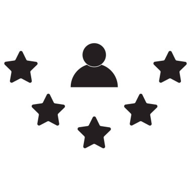 Beyaz arka plan oranı simgesi. düz stil. web sitesi tasarımı, logo, app, Kullanıcı arabirimi için oranı simgesi. Müşteri süper sembolü. Müşteri işareti. 