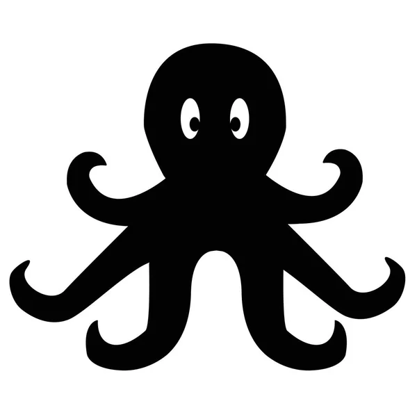 Octopus icon on white background. flat style. octopus icon for y — Stock Vector