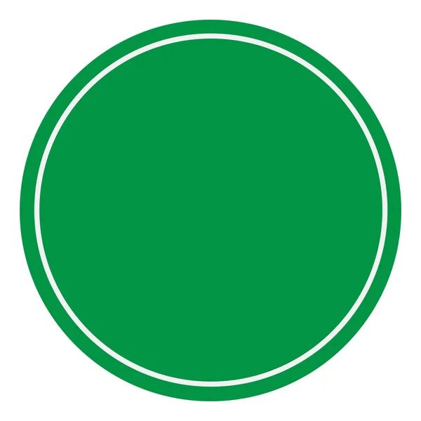 Tomt grönt tecken. Tom grön symbol på vit bakgrund. Tom — Stock vektor