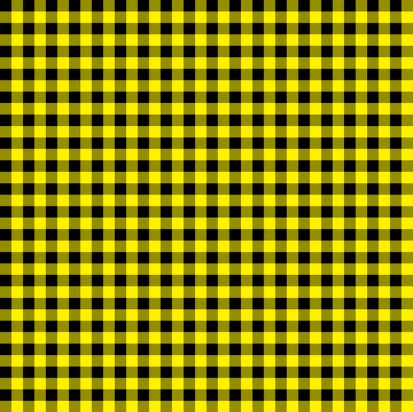 Motif sans couture en flanelle à carreaux de buffle jaune et noir — Photo