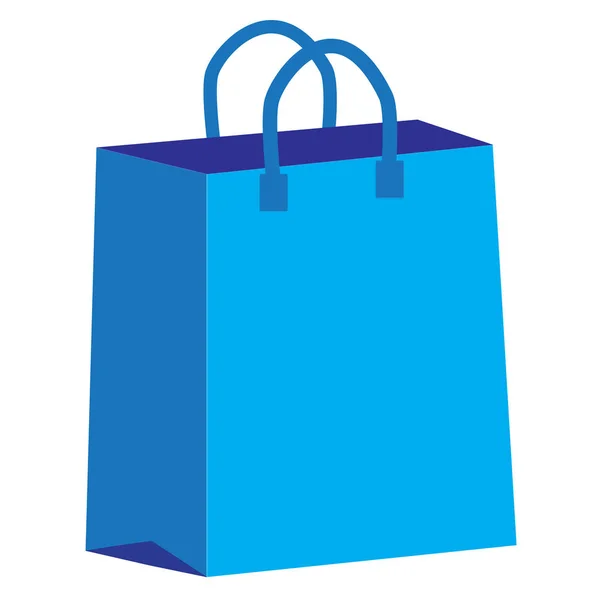 Beyaz arka plan üzerinde alışveriş çantası simgesi. düz stil. alışveriş çantası — Stok Vektör