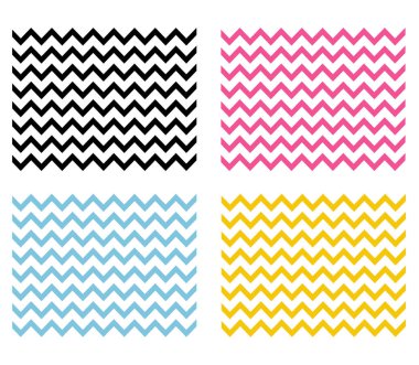 4 Chevron dikişsiz desenler. Chevron arka plan. Zig Zag duvar kağıdı. Chevron paket arka plan.