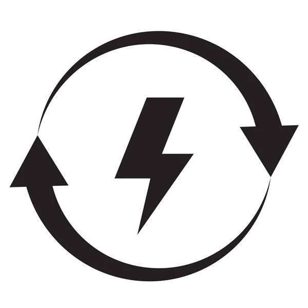 Energy icon on white background. flat style. energy icon for your web site design, logo, app, UI. energy symbol. — Stock Vector