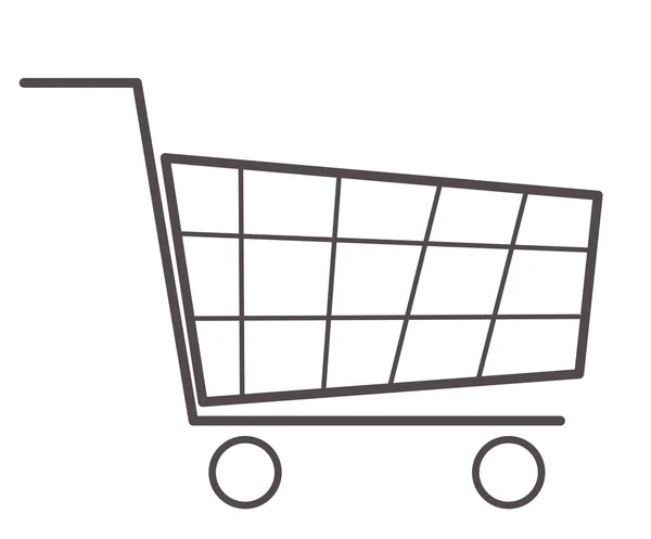 Kundvagn ikon på vit bakgrund. platt stil. Kundvagn ikon för din webbplats design, logotyp, app, UI. Shopping vagn symbol. Kundvagn skylt. — Stock vektor