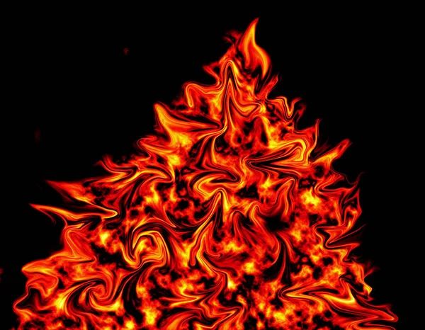 Llama de fuego sobre fondo negro. textura de fuego. fondo de fuego . — Foto de Stock