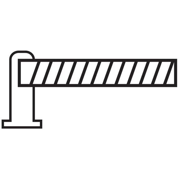 Иконка автоматического барьера на белом фоне. Плоский стиль. значок парковочного барьера для дизайна веб-сайта, логотипа, приложения, пользовательского интерфейса. символ парковочного барьера. знак парковочного барьера . — стоковый вектор