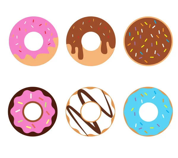 Donuts icon on white background. flat style.donuts with sprinkles for your web site design, logo, app, UI. donuts symbol. donuts sign. — Stock Vector