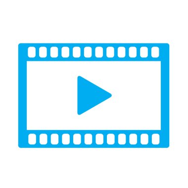 beyaz arka planda video simgesi. video simgesi işareti. 