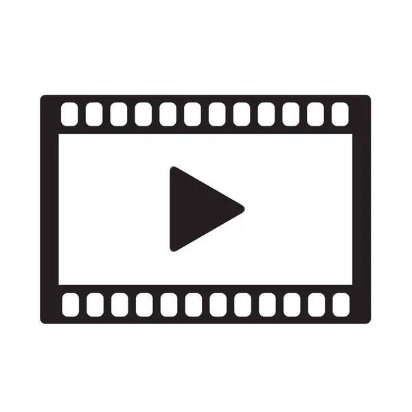 Icono de vídeo sobre fondo blanco. signo de icono de vídeo . — Vector de stock