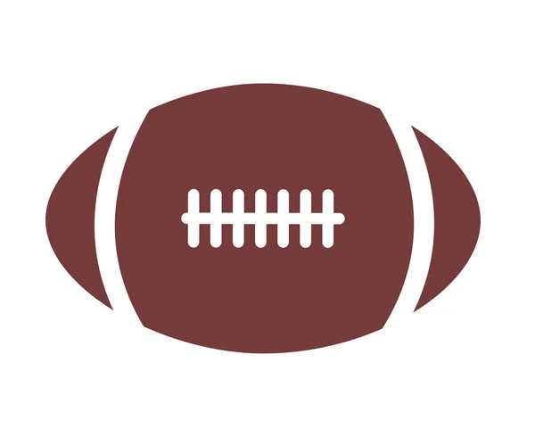 Икона американского футбола на белом фоне. Плоский стиль. Американский футбольный значок для вашего веб-сайта дизайн, логотип, приложение, пользовательский интерфейс. футбольный символ. Футбольный знак регби . — стоковый вектор