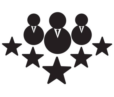 beyaz arka plan üzerinde takım simgesi. düz tarzı. web sitesi tasarımı, logo, uygulama, Ui için grup simgesi. destek ekibi simgesi. uzman takım işareti. 