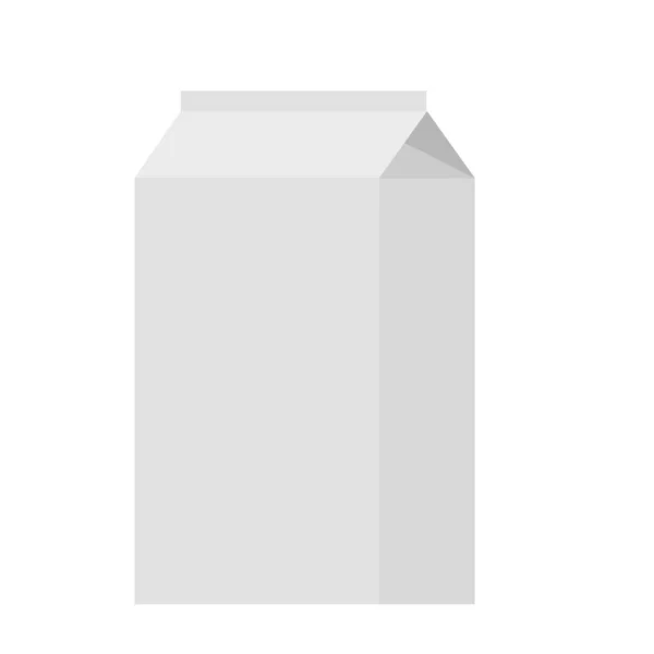 Saft und Milch leere weiße Kartons. Attrappen-Pakete. Milchkartonverpackung auf weißem Hintergrund. — Stockfoto