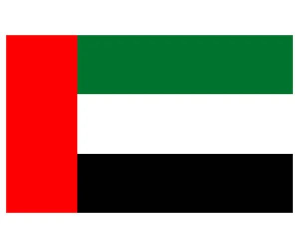 アラブ首長国連邦の旗。アラブ首長国連邦の国旗 — ストックベクタ
