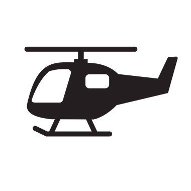 beyaz arka plan üzerinde helikopter simgesi. düz tarzı. web sitesi tasarımı, logosu, uygulaması, Ui için helikopter taşıma simgesi. helikopter sembolü. uçuş taşımacılığı işareti. 