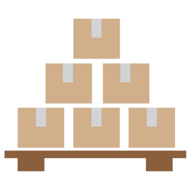 Beyaz arka planda envanter kontrol simgesi. Düz stil. Envanter kontrol sembolü. Katı envanter kontrol işareti. 