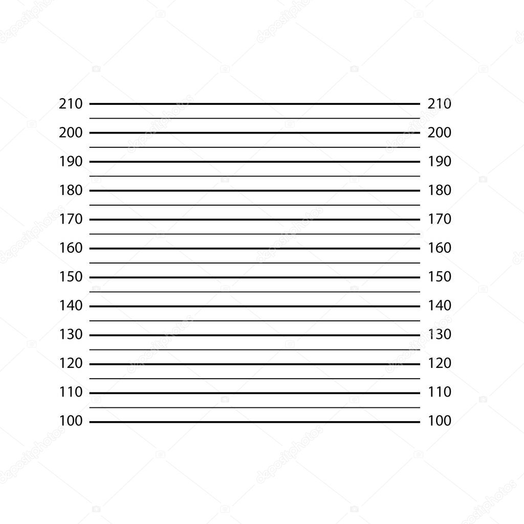 police lineup sign. mugshot background. police mag board. Empty lineup investigation shot. 