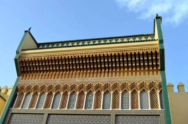 Gebouw Van Marokko Marokko Architectuur Patronen Ornamenten — Stockfoto