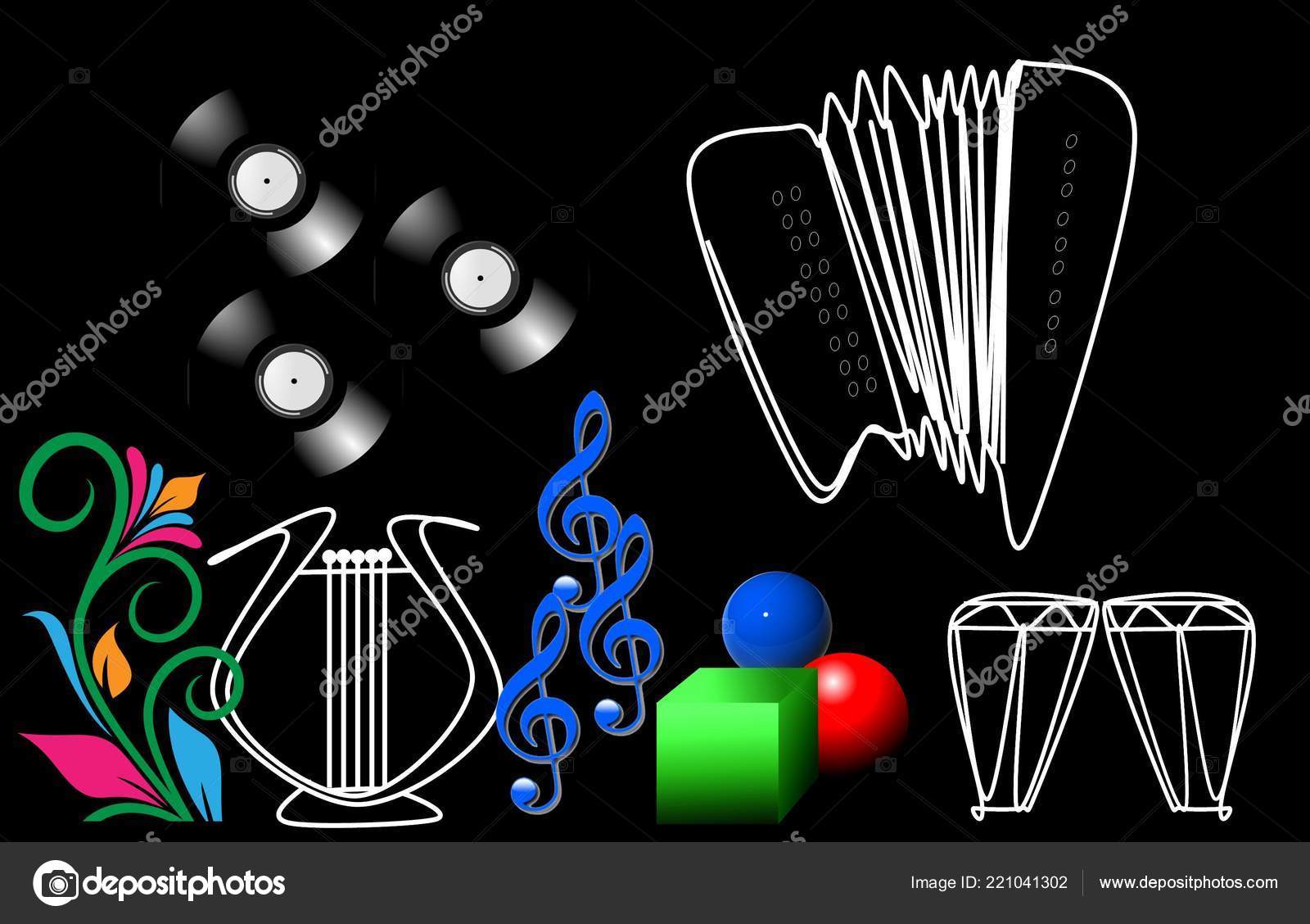 Mundo Musica Ilustracao Plano Fundo Stock Photo C Soltan Osmanov Box Az 221041302