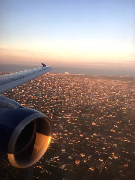 Foto Fora Terra Somente Avião Você Sente Quanto Mais Profundo — Fotografia de Stock