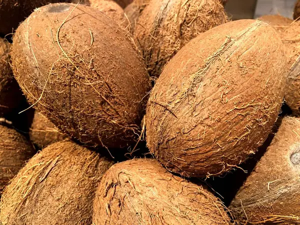 Cocos Legumes Fragmento Uma Loja Frutas Legumes — Fotografia de Stock