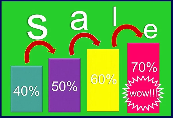 Big sale. In the picture colorful and attractive manner shown Big sales.