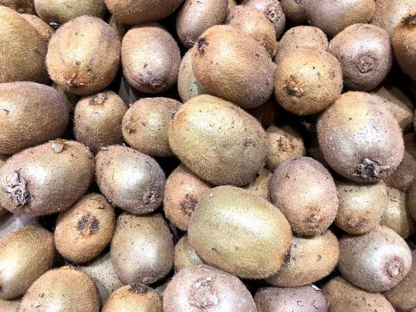 kiwi fruit. Tropical and subtropical plants. Fragment from a fruit and vegetable shop