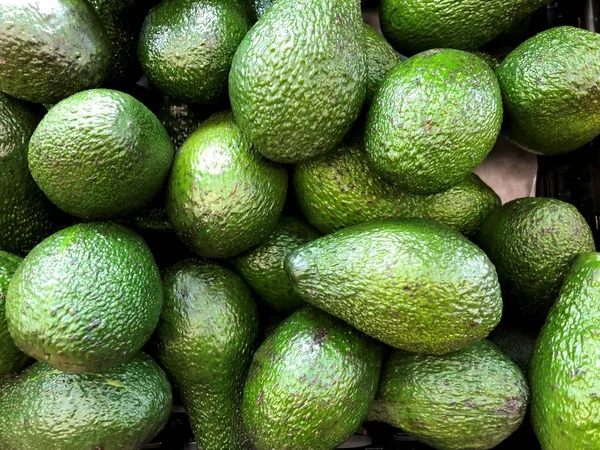 Avocat Vendre Sur Marché Fragment Vivant Magasin Fruits Légumes Images De Stock Libres De Droits