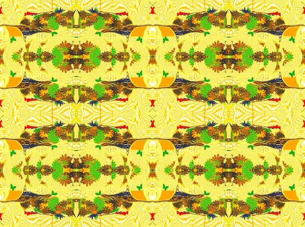 Orientaliska Mönster Symmetriska Parametrar Illustration Bakgrund Kreativa Geometriska Textil — Stockfoto
