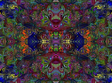 Oryantal desenleri simetrik parametreleri. İllüstrasyon, arka plan. Yaratıcı geometrik Tekstil.