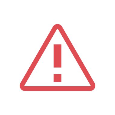 Tehlike işaret beyaz bir arka plan üzerinde düz bir tasarım içinde.