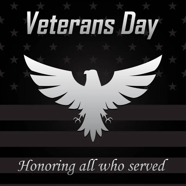 Eagle Icon Veterans Day Vector Illustration — Stock Vector