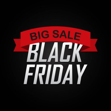 Kara Cuma yazıt tasarım şablonu. Kara Cuma afişi. Vektör illüstrasyonu.