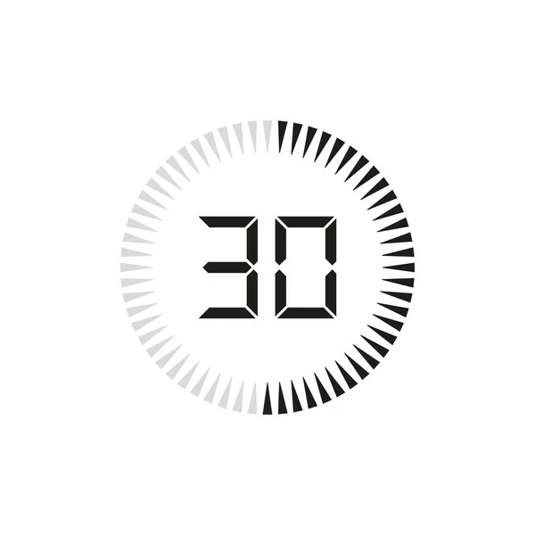 Temporizador Digital Relógio Relógio Para Design Ilustração Vetorial — Vetor de Stock