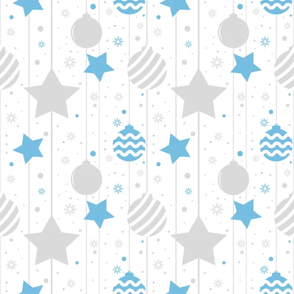 Holiday Background Seamless Pattern Stars Vector Illustration — Stock Vector